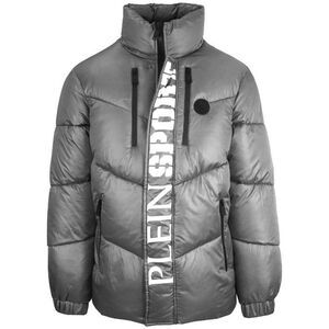 Plein Sport Mens Logo Padded Jacket / Gray